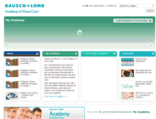 Tablet Screenshot of academyofvisioncare.com